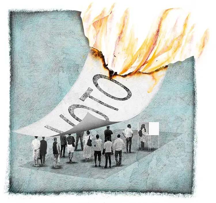 No a la reforma electoral